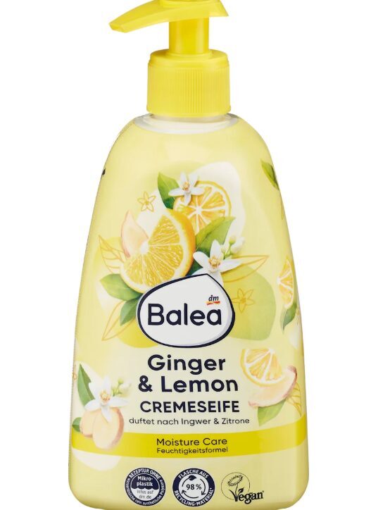Balea krēmveida roku ziepes ar ingveru un citrona smaržu 500 ml